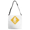 big foot xing big foot crossing sasquatch Adjustable Strap Totes