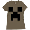 creeper face Ladies Fitted T-Shirt