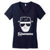 breaking bad heisenberg Women's V-Neck T-Shirt