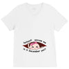 December  Peeking Out Asian Baby Girl V-Neck Tee