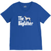 the dogfather dalmatian white V-Neck Tee