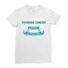 I Love Someone with Ovarian Cancer to The Moon and Back to Infinity Ladies Fitted T-Shirt