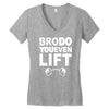 bro do you even lift baseball raglan Women's V-Neck T-Shirt