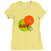 I'M TAKING MY TIME ON MY RIDE Ladies Fitted T-Shirt