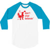 don't stop believin funny christmas 3/4 Sleeve Shirt