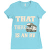that there is an rv funny tee Ladies Fitted T-Shirt