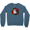 christmas wreath bluebie bust by bluekazenate Crewneck Sweatshirt