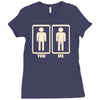 you me kleiner pimmel fun lustig Ladies Fitted T-Shirt