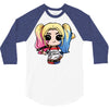 harley quinn 3/4 Sleeve Shirt