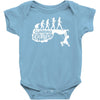 climbing evolution Baby Onesie