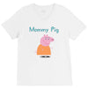 peppa pig mommy pig V-Neck Tee