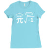 be rational get real nerdy geek pi nerd Ladies Fitted T-Shirt