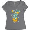 space cat Women's Triblend Scoop T-shirt