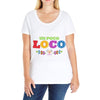 loco coco skul Ladies Curvy T-Shirt