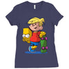 bart simpson Ladies Fitted T-Shirt