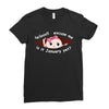 January Peeking Out Baby Girl Ladies Fitted T-Shirt