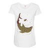 jaguar shark Maternity Scoop Neck T-shirt