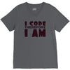 i code therefore i am V-Neck Tee