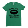 first round   draft pick Ladies Fitted T-Shirt