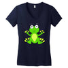 frog cute Women's V-Neck T-Shirt