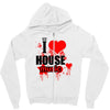 i love house music t shirt men logo3 new t shirt clothing design men Zipper Hoodie