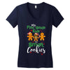 my first grade kids are smart cookies Women's V-Neck T-Shirt