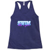 swim like a girl neon Racerback Tank