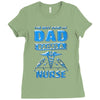 proud dad nurse Ladies Fitted T-Shirt
