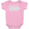 i'm with stupid Baby Onesie