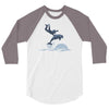 dolphin rider 3/4 Sleeve Shirt