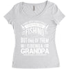 There Aren't  Many Things I Love More Than Fishing Women's Triblend Scoop T-shirt