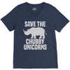 save the chubby unicorns (2) V-Neck Tee