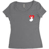 love more pocket Women's Triblend Scoop T-shirt