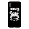 July Girls Are Sunshine Mixed With A Little Hurricane iPhoneX