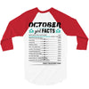 October Girl Facts Libra 3/4 Sleeve Shirt