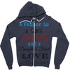 father is a son's first hero Zipper Hoodie