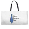 happy father's day Weekender Totes