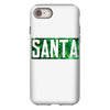 santa green glitter iPhone 8