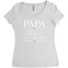 papa man myth legend Women's Triblend Scoop T-shirt