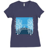 Winter (a214) Ladies Fitted T-Shirt