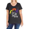 spell on you white letter Ladies Curvy T-Shirt