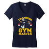 training to be gym master Women's V-Neck T-Shirt