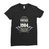 premium vintage 1984 classic perfectly aged limited edition Ladies Fitted T-Shirt