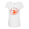happy space fox   porky roebuck Maternity Scoop Neck T-shirt