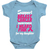 I Wear Pink For My Daughter Baby Onesie
