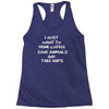 i just want to drink coffee Racerback Tank