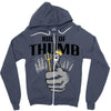 rule of thumb Zipper Hoodie