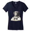 Laika The Space Dog Women's V-Neck T-Shirt