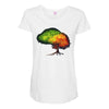 time leaves Maternity Scoop Neck T-shirt