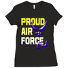 proud air force dad Ladies Fitted T-Shirt